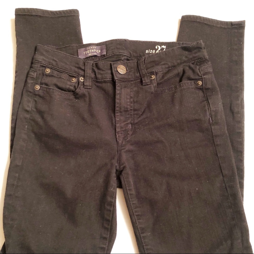 J Crew Black Toothpick Jeans